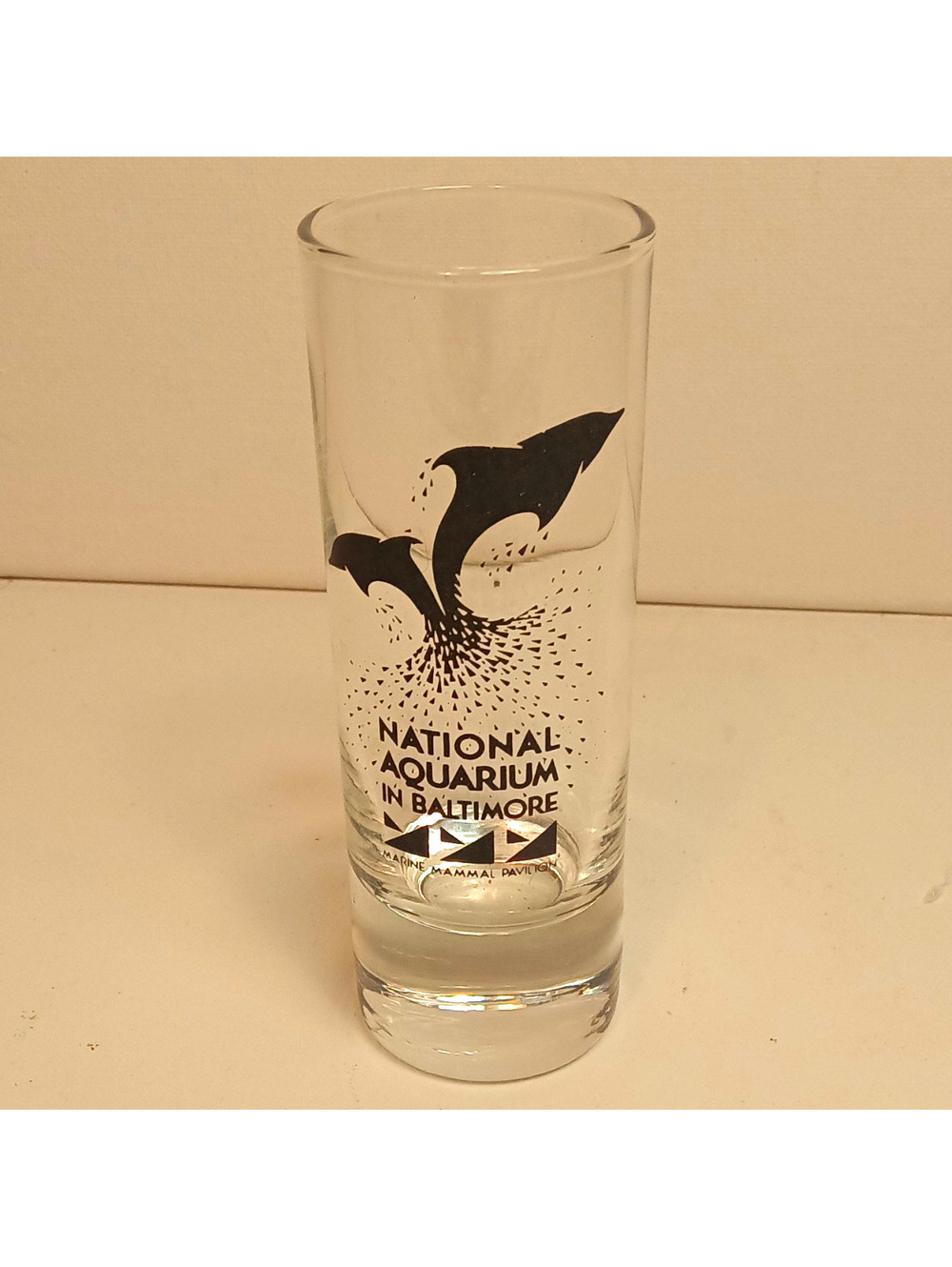National Aquarium Baltimore Maryland Dolphin Design Souvenir Shot Glass